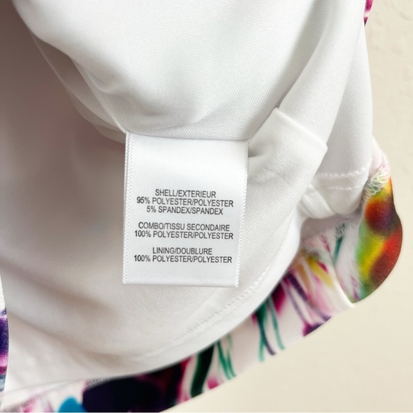 One33 Social Aria Twist Front Printed Jersey Mini Dress Size 6 - Picture 6 of 8